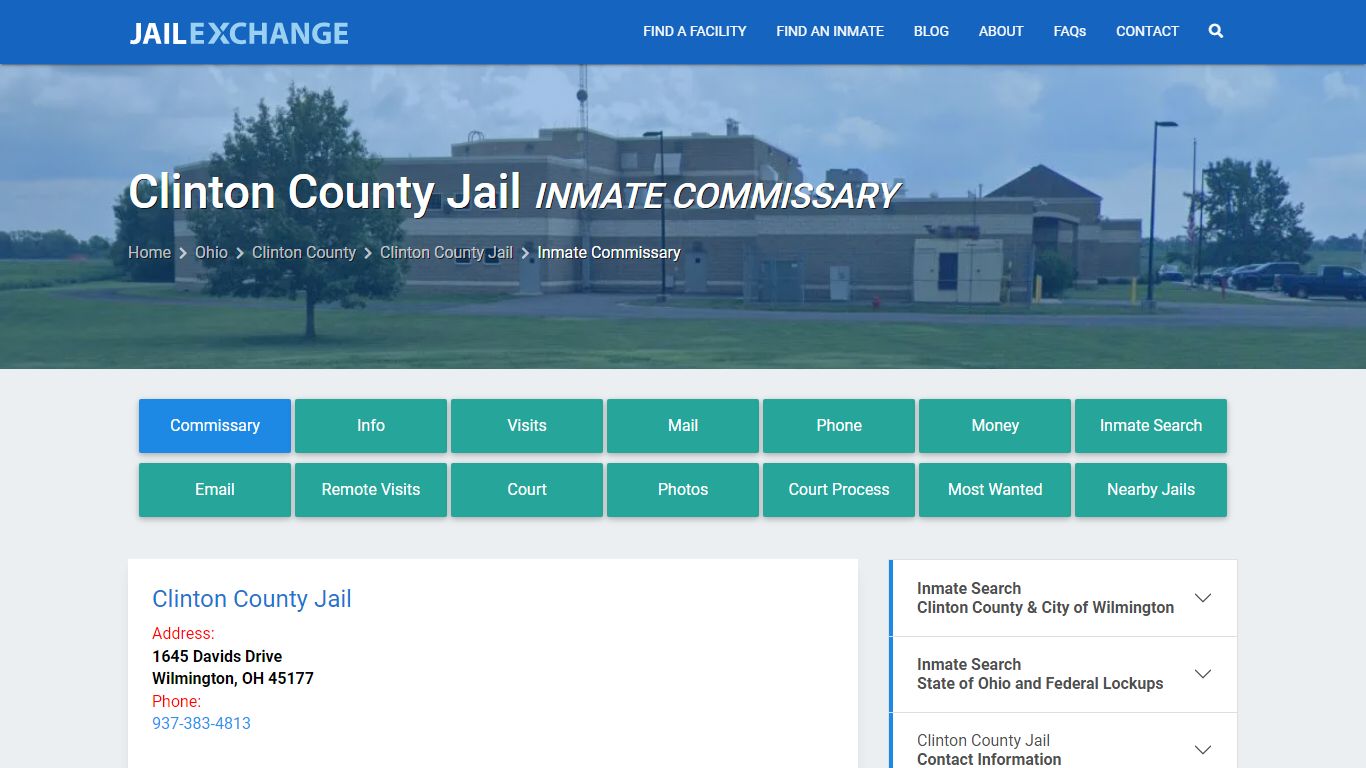 Inmate Commissary, Care Packs - Clinton County Jail, OH